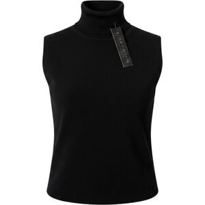 Alice‎ + Olivia Black Turtleneck Knit Top CL000513721 XS New, quiet luxury